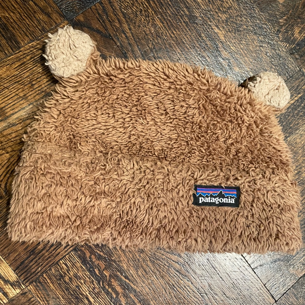 Patagonia Baby Furry Friends Hat, 6-12 months, brown